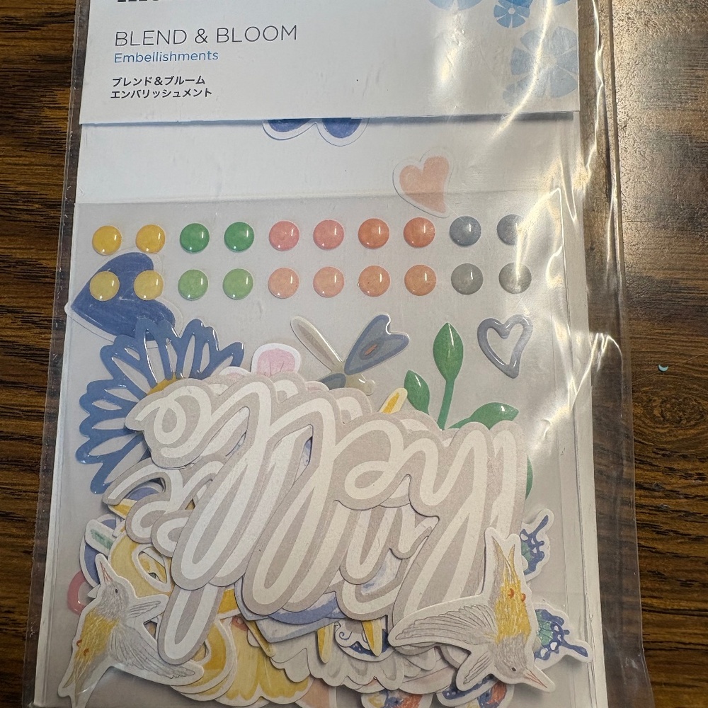 Creative Memories Blend & Bloom Embellishments